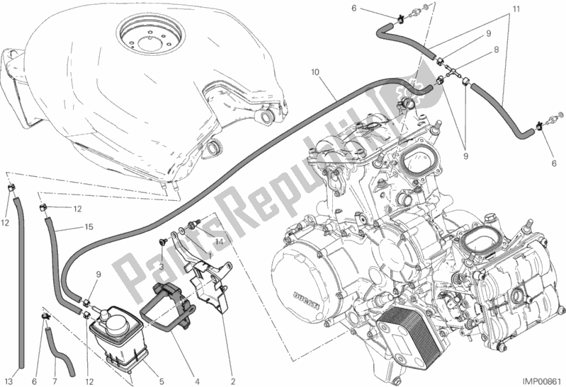 Wszystkie części do Filtr Kanistrowy Ducati Superbike 1199 Panigale R USA 2013